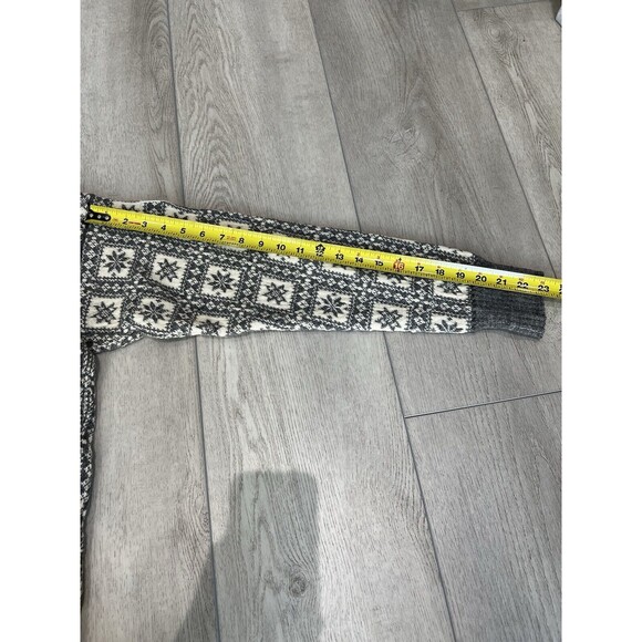 Dale of‎ Norway Fair Isle Sweater Wool 1/4 Zip Snowflake | Gray | Men's Large - Picture 15 of 16